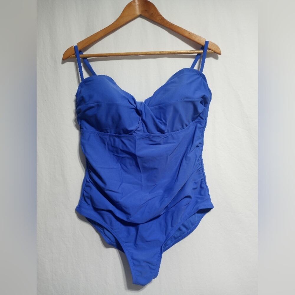 Catalina One Piece Blue Swim Suit Size XL